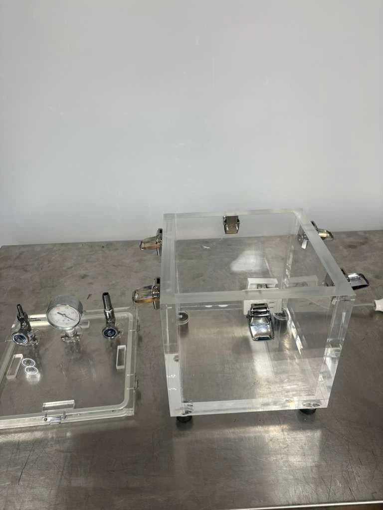Fisher Brand Vacuum Chamber 10"x10"x10" Made From 1" Thick Acrylic
