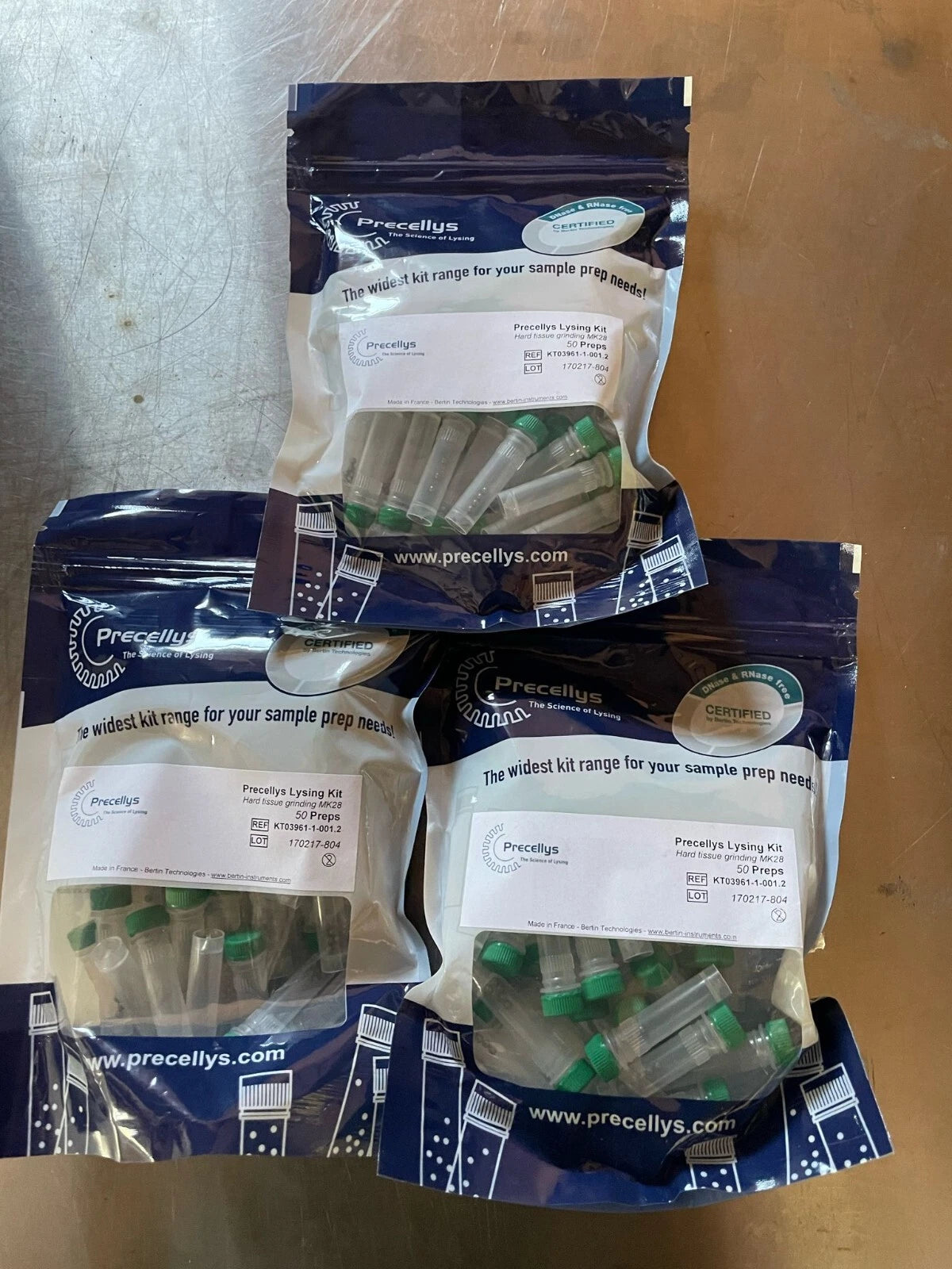 Precellys Lysing Kit KT03961-1-001.2 for 2 bags total opf 150 preps