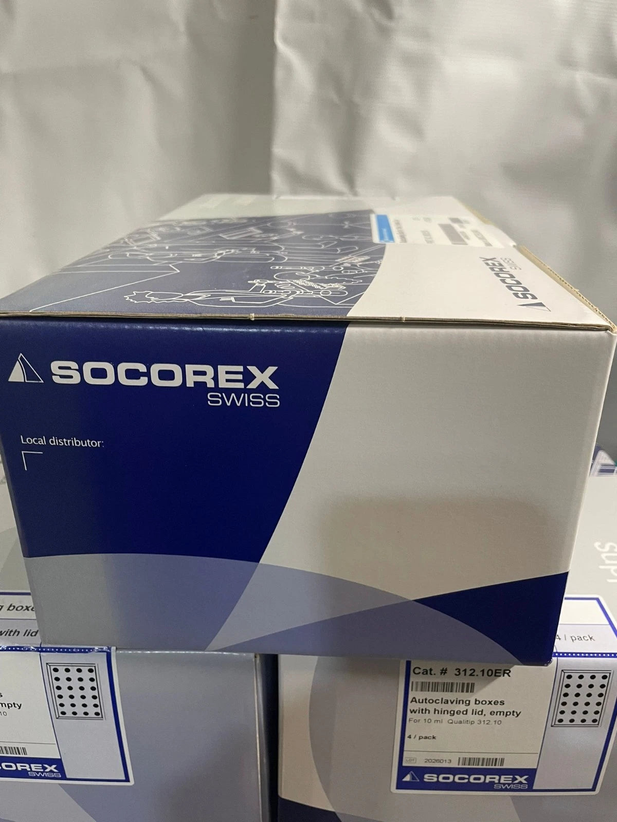 Thermo socorex autoclaving box for 10ml pipette tip w835150, 5 boxes