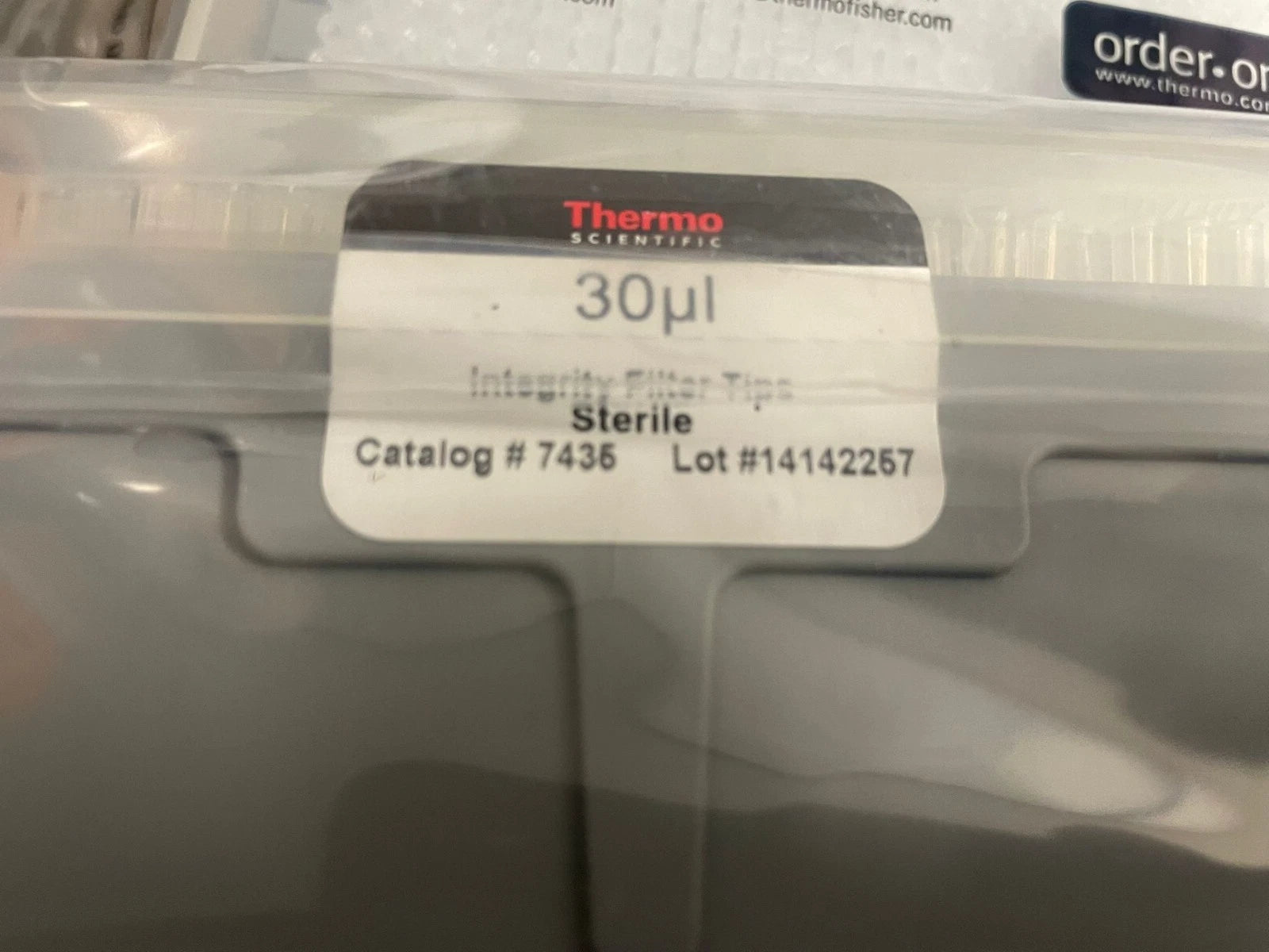 Thermo Scientific Cat No 7435 Integra Filter Tips 30uL Lot 9 PKS