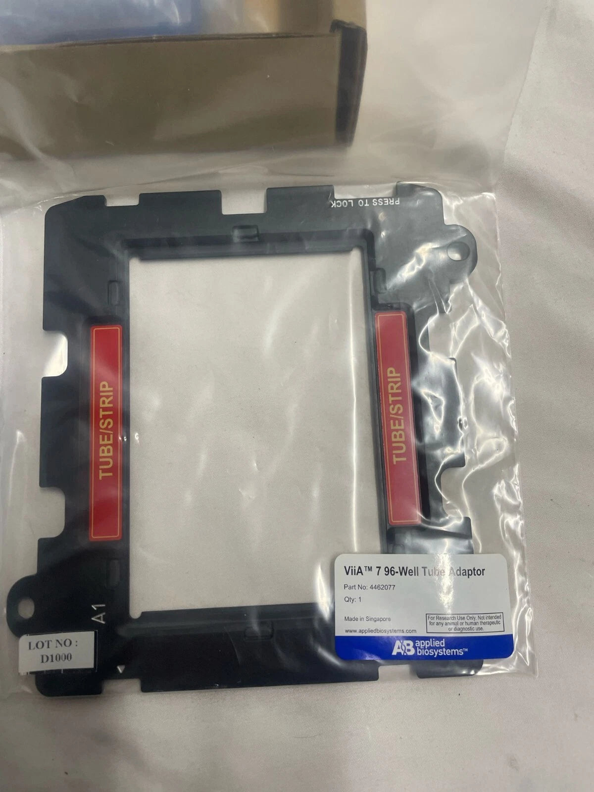 Applied Biosystems ViiA 7 Tube Adapter 4462077 and 96 Well Starter Kit 4488162