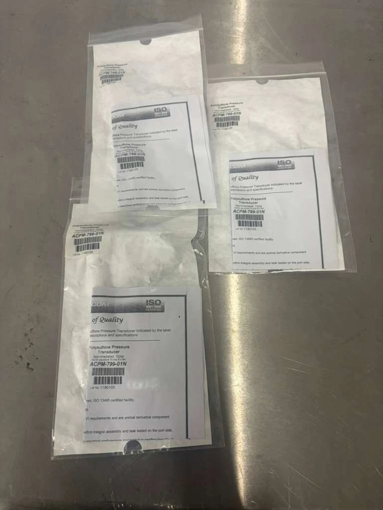 lot of 3 Spectrum Lab Polysulfone Pressure Transducer ACPM-799-01N