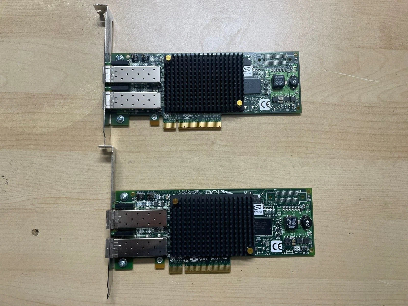 2x IBM 5735 Fibre Channel Adapter 8Gb PCIe 2-Port lot of 2