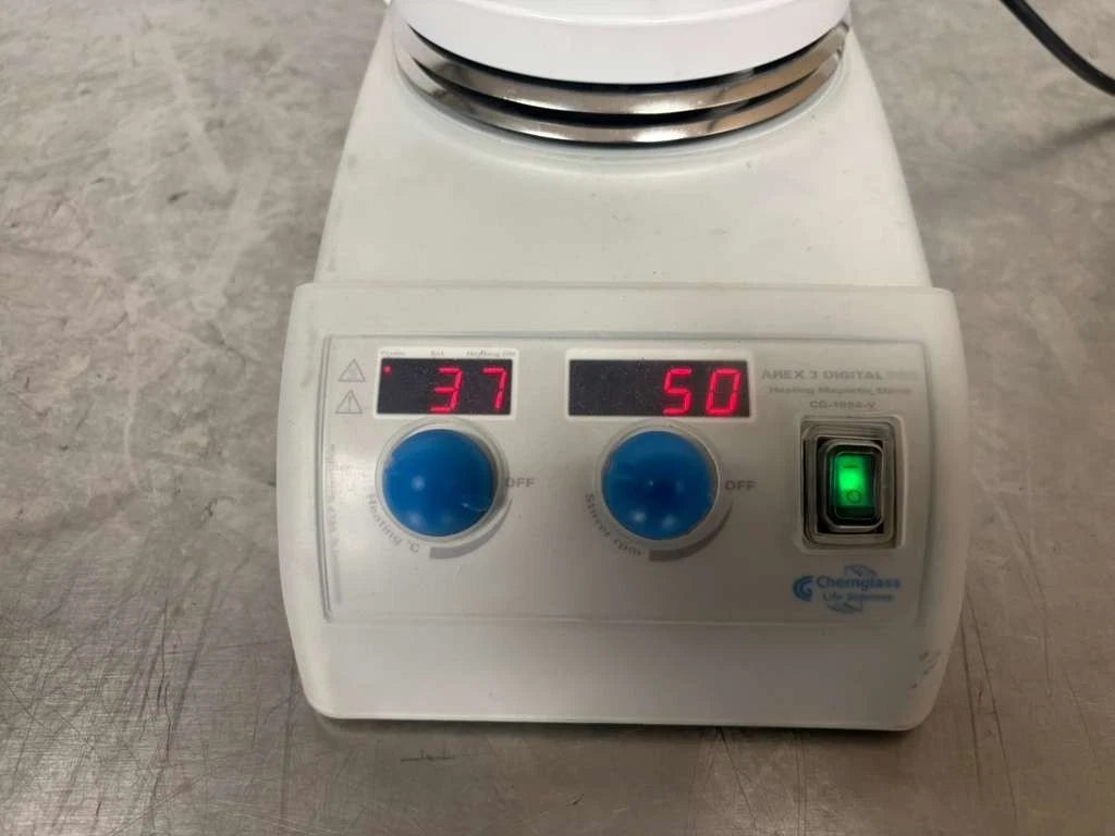 CHEMGLASS AREX 3 DIGITAL PRO HEATING MAGNETIC STIRRER CG1994V With Probe Temp.
