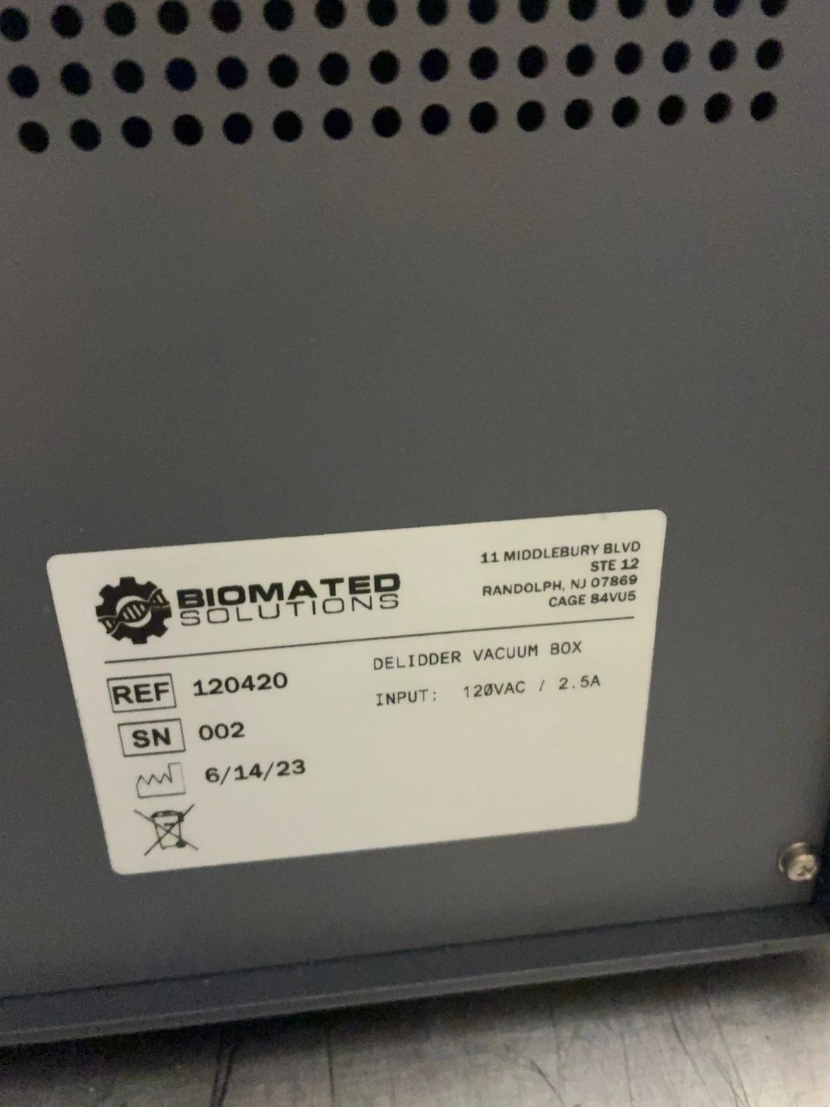 Biomated Solutions 8 Channel Flat Base Delidder Tower Microplate Controller