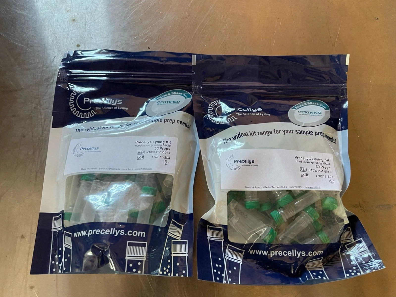 Precellys Lysing Kit KT03961-1-001.2 for 2 bags total opf 150 preps