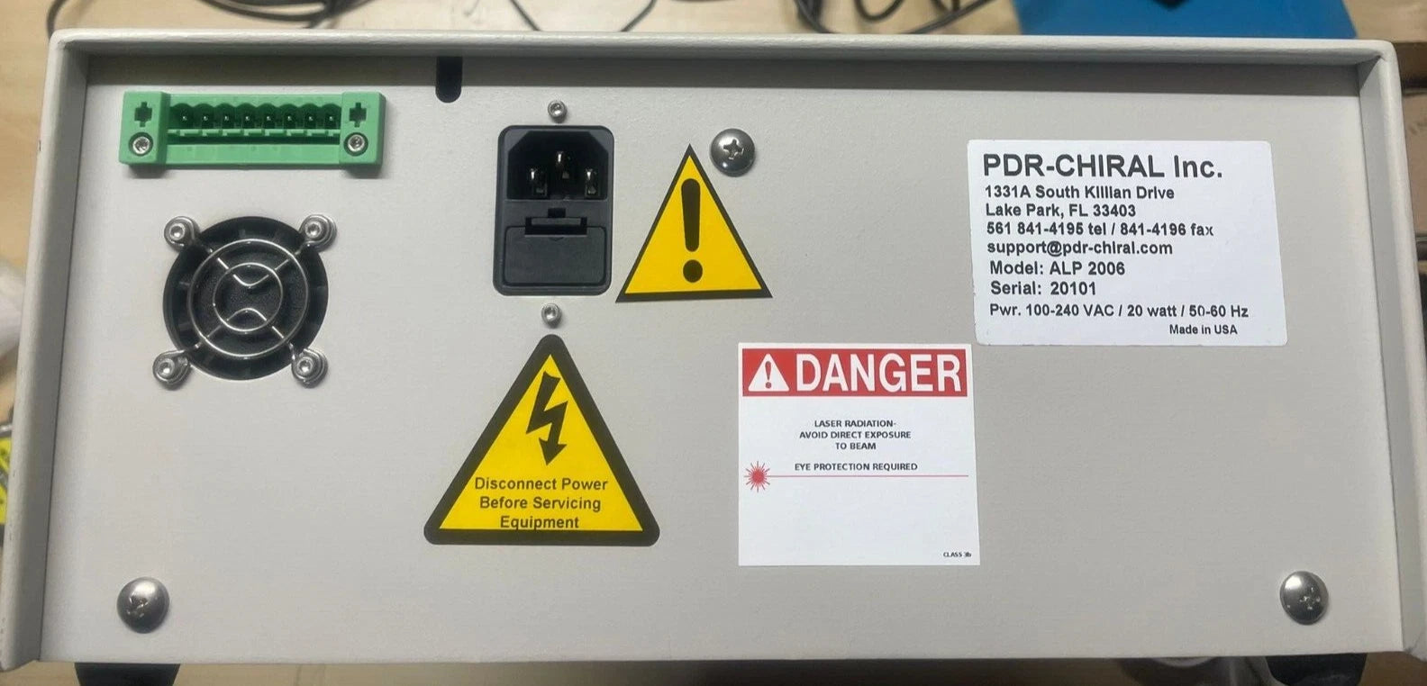 PDR-CHIRAL ADVANCED LASER POLARIMETER ALP2006