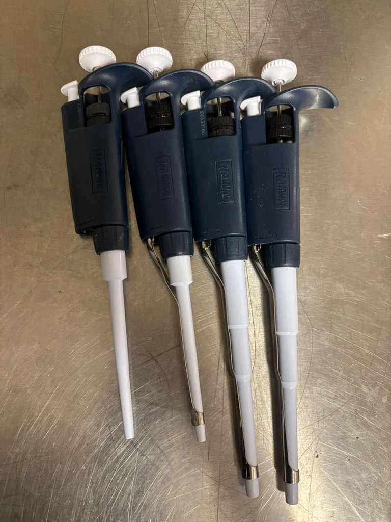 Set Of 4 Rainin Pipet Classic Pipette PR:200-x2 1000 P:200