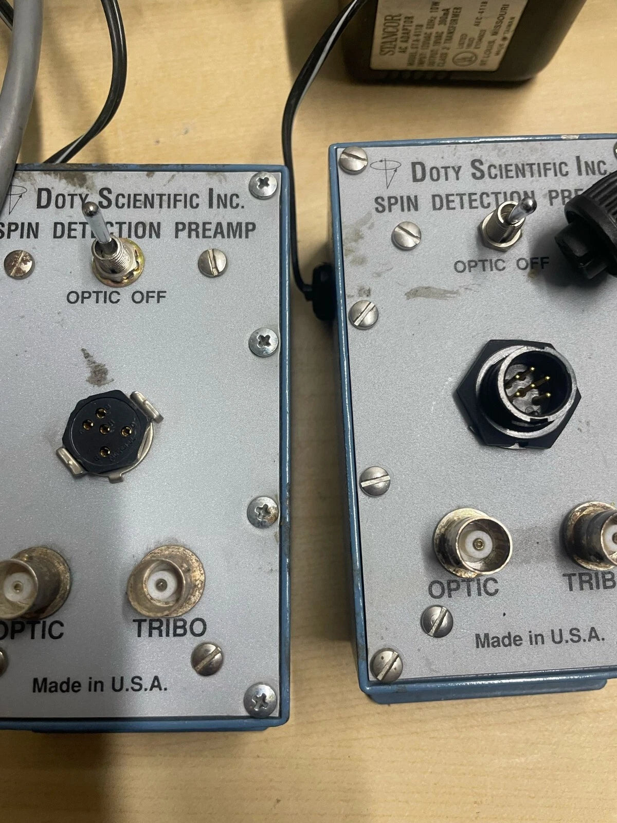 lot of (2) Doty Scientific Spin Detection Preamp for NMR System w/ AC Adapter