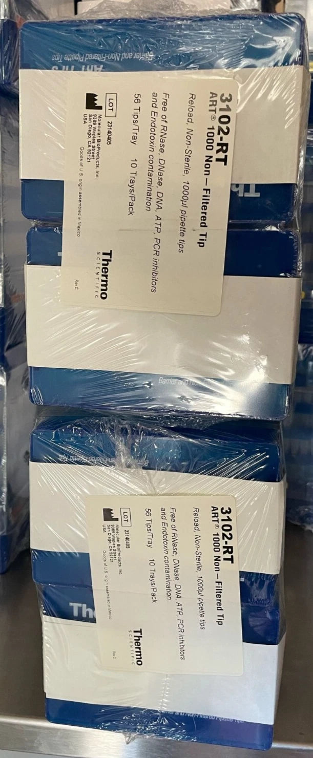 Thermo Scientific 3102RT 1000 μL Universal Fi ART Non-filtered Sterile lot of 2