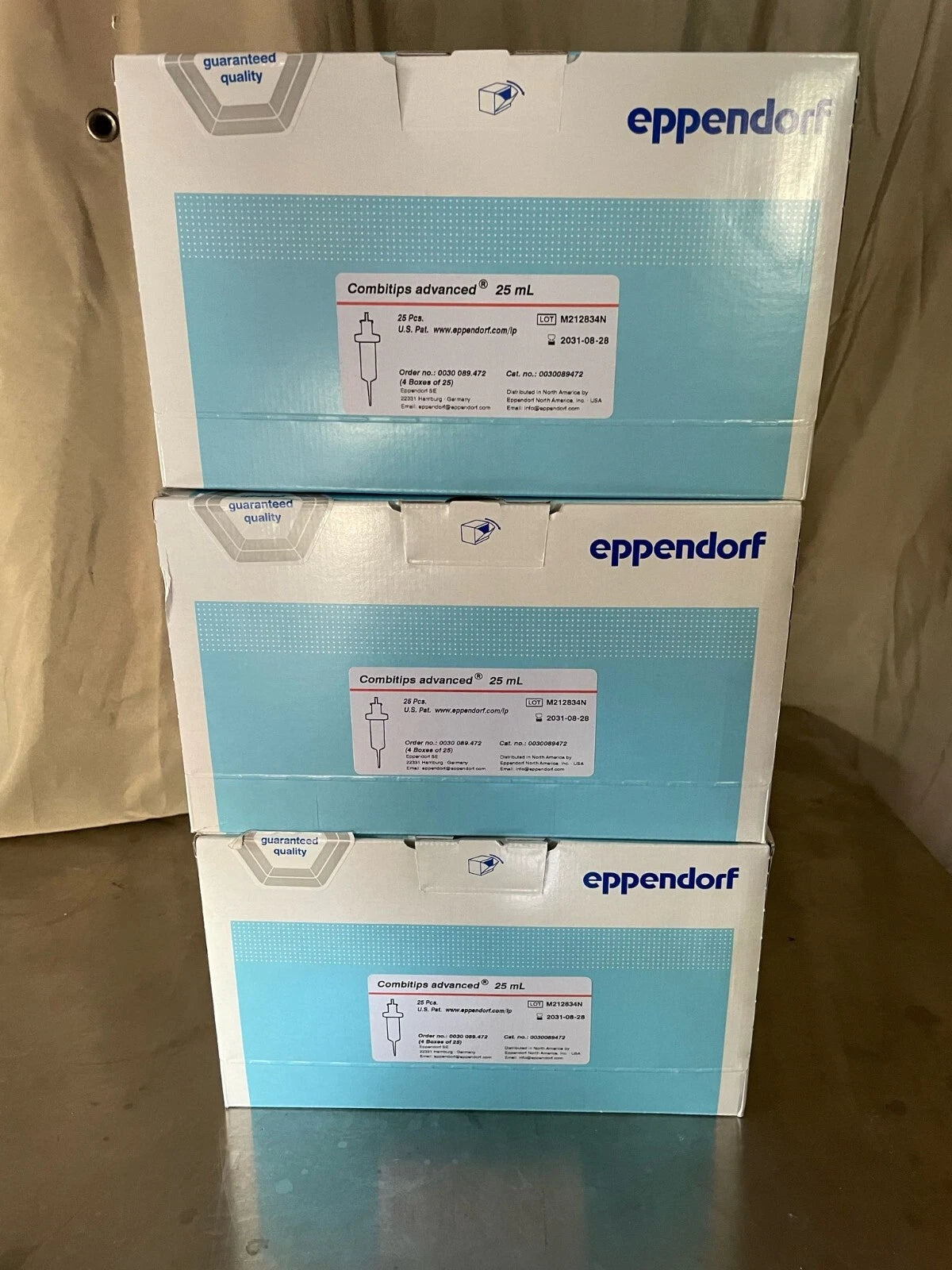 Eppendorf Combitips Advanced Pipette Tip 25 ml 3 Packs with 25 Tips