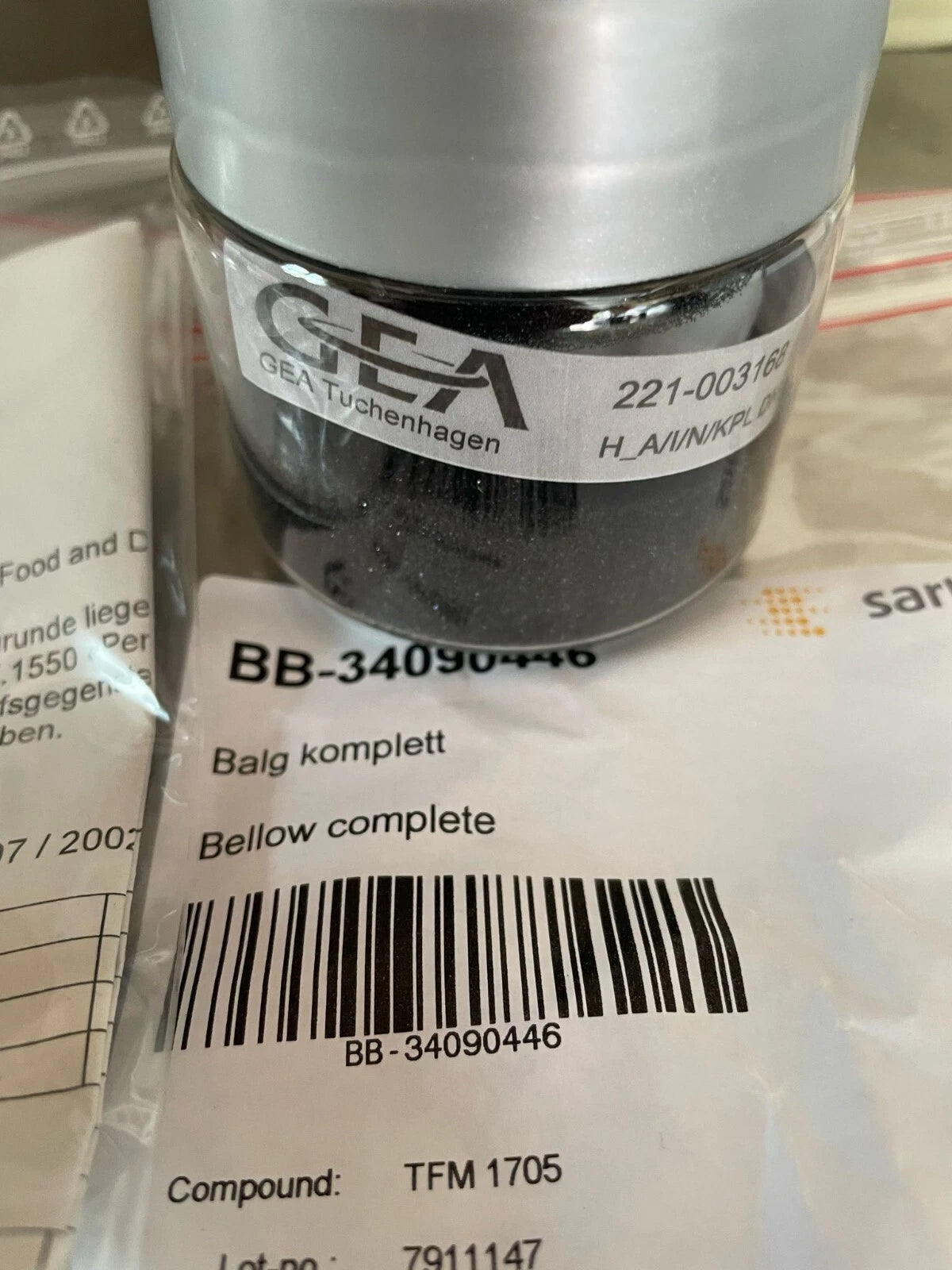 GEA Tuchenhagen 221-003168 H_A/I/N/KPL DN15 valve replacement