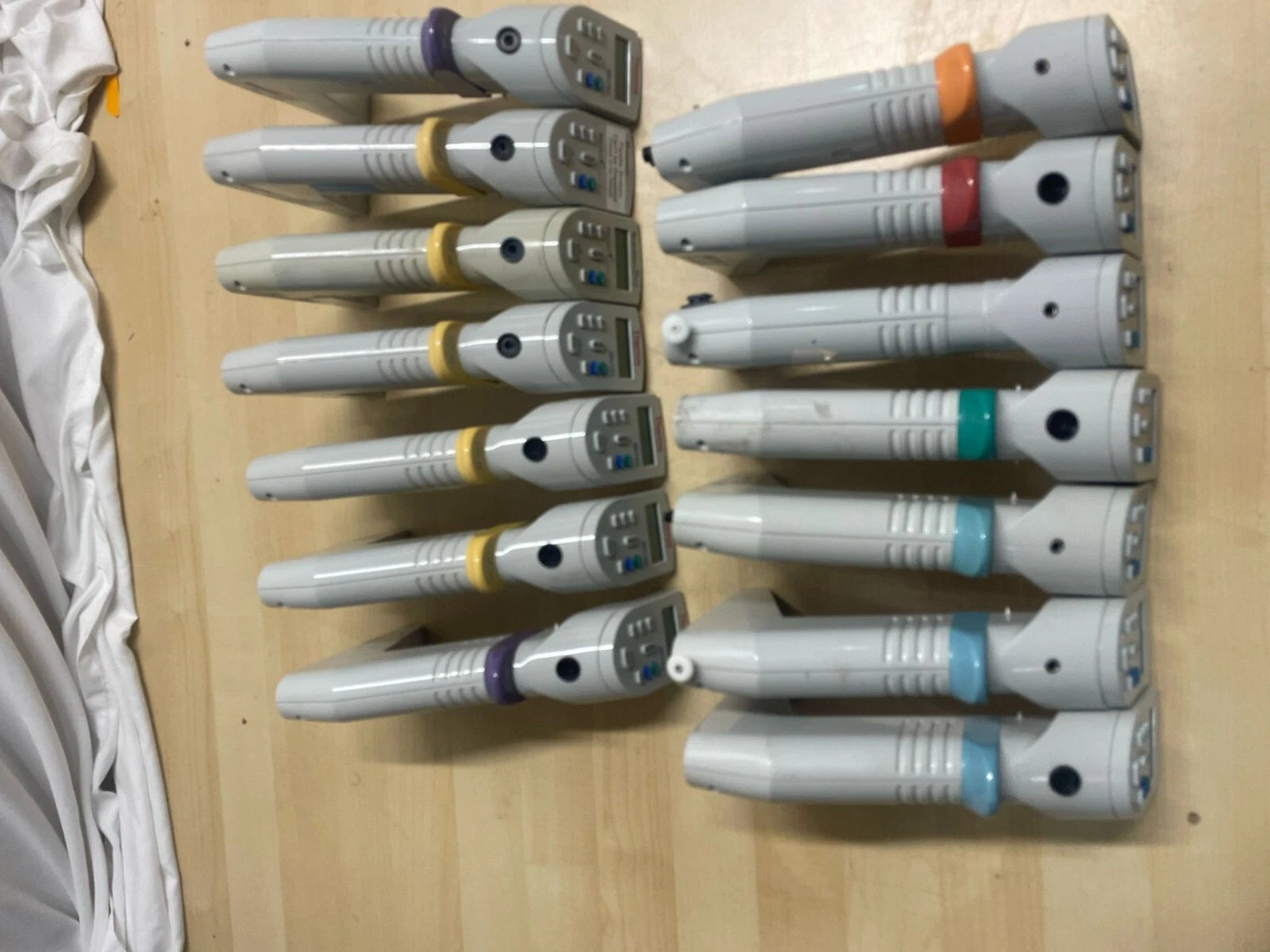 Lot of 14 - Thermo Matrix and Matrix 2 Electronic Multi-Channel Pipettes