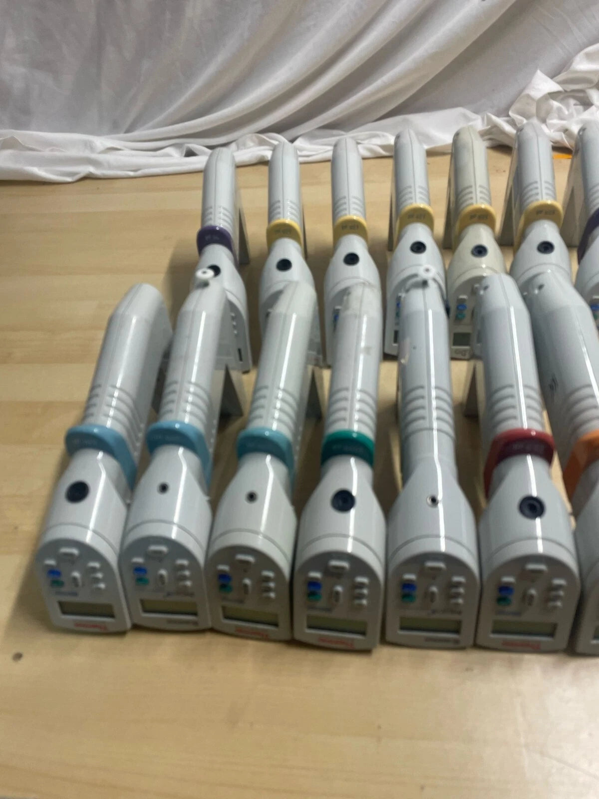 Lot of 14 - Thermo Matrix and Matrix 2 Electronic Multi-Channel Pipettes