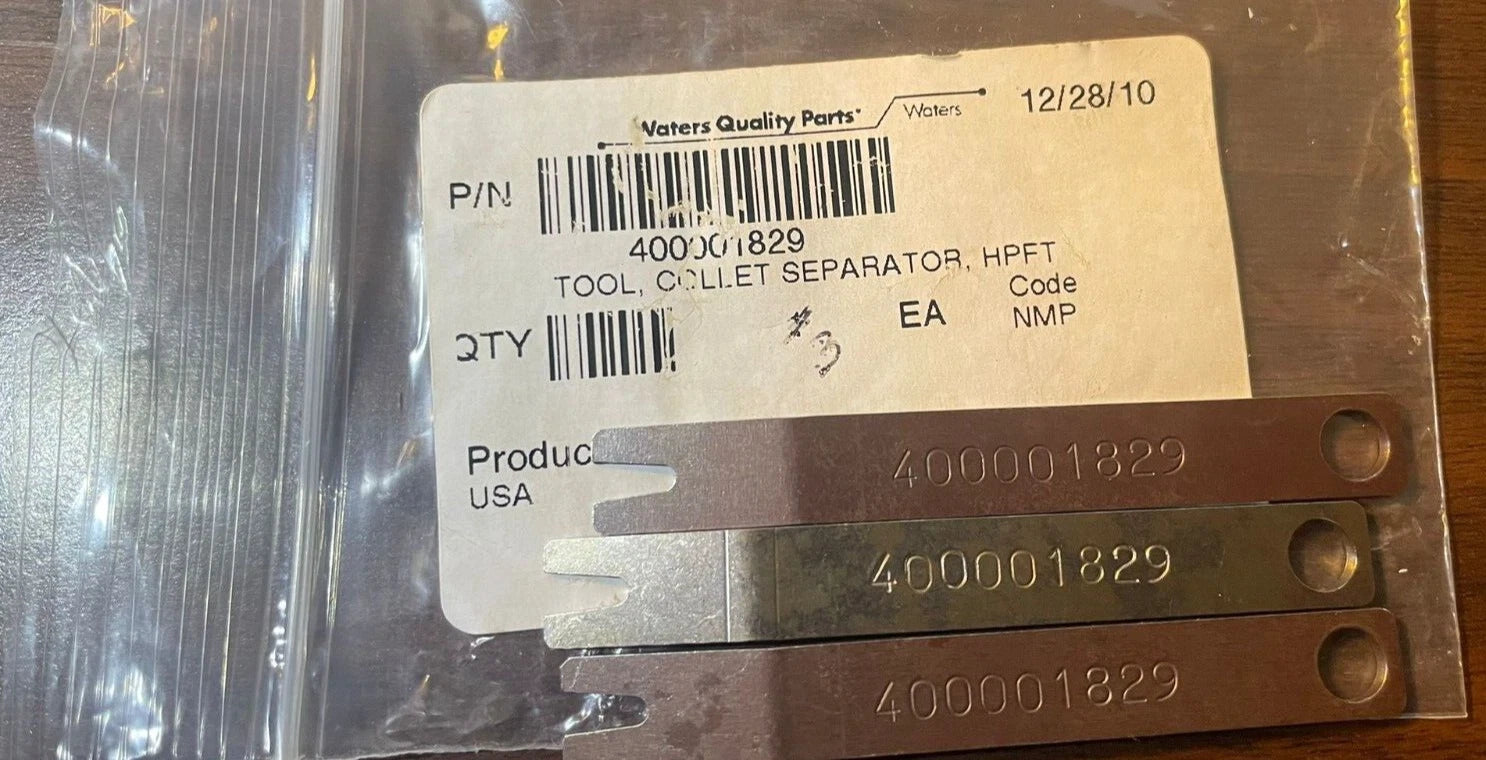 lot of 3 WATERS 400001829 Tool, Collet Separator, Hpft