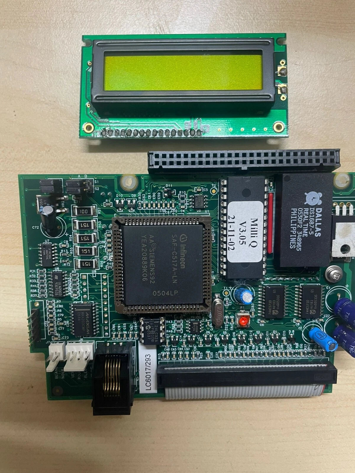 Millipore PF07520/A Display and Board from Milli-Q A10 Water Purifier