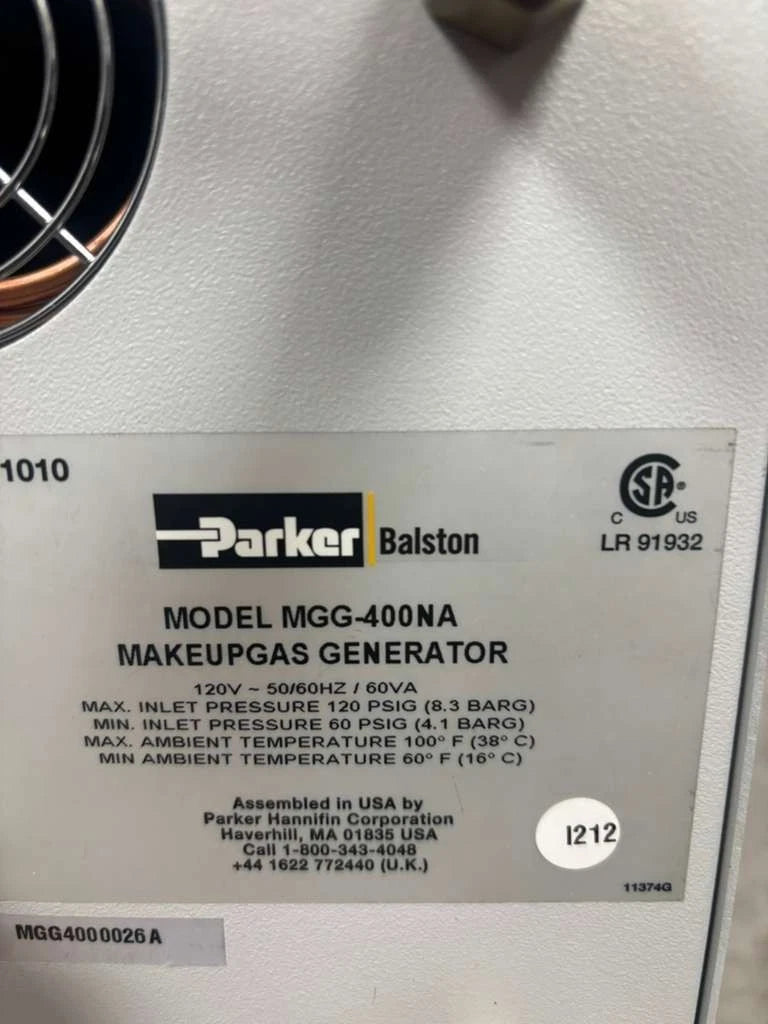 Parker Balston MGG-400NA MakeupGas Generator