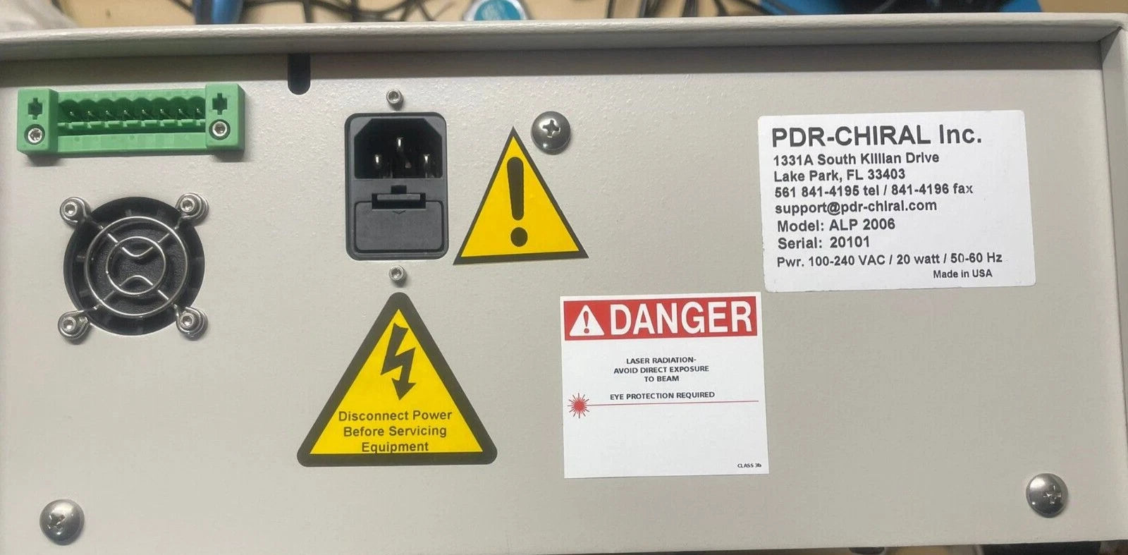 PDR-CHIRAL ADVANCED LASER POLARIMETER ALP2006
