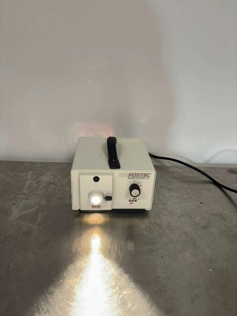 FostecACE Fiber Optic Light Source Illuminator EKE WITHFOSTEC SCHOT A08500 Dual