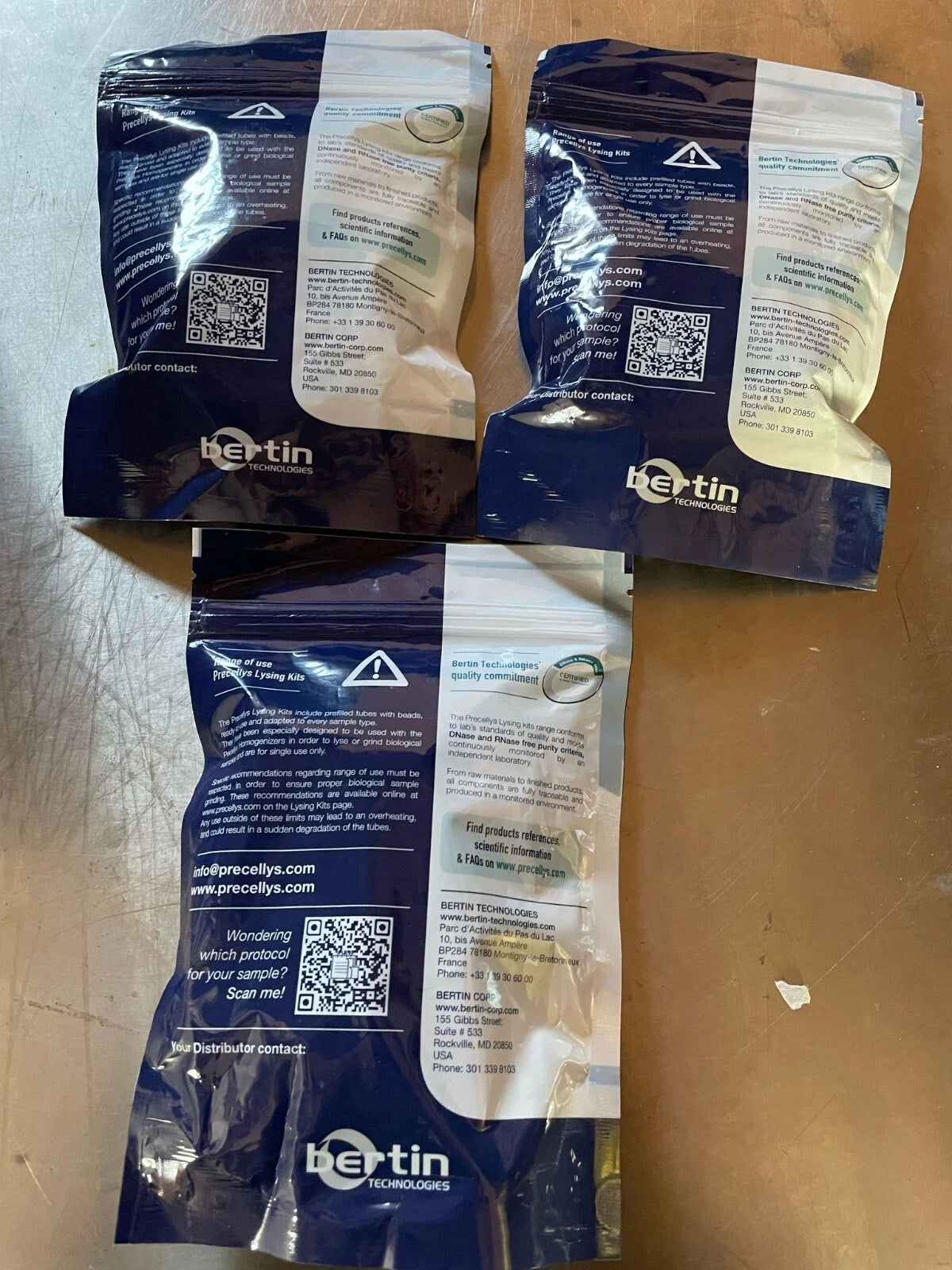 Precellys Lysing Kit KT03961-1-001.2 for 2 bags total opf 150 preps