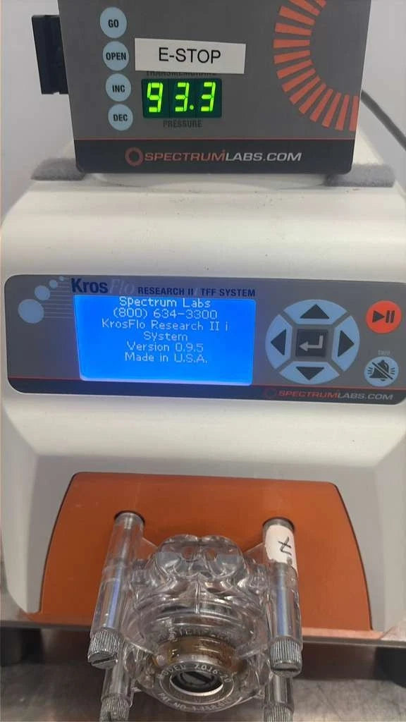 600 RPM SPECTRUM LABS KROSFLO RESEARCH KR1 SYSTEM PUMP please video