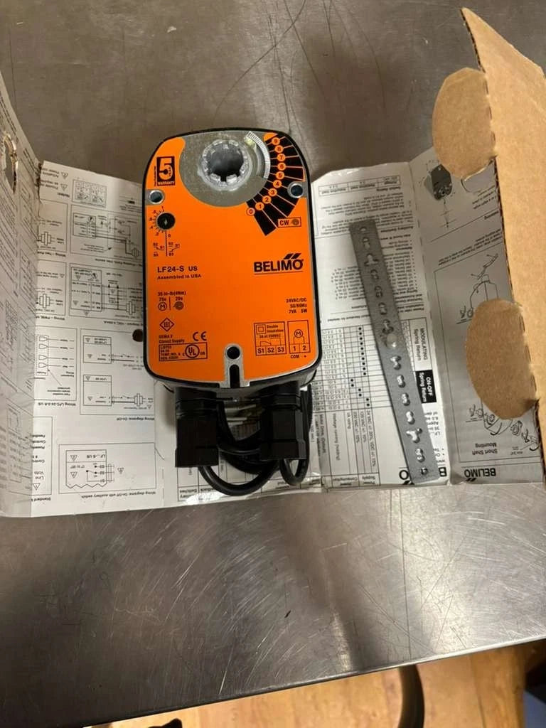 Belimo LF24-S US Spring Return 35 In-lb (4 Nm) Damper Actuator 24 VAC/DC