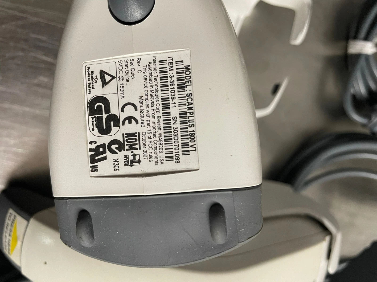 Intermec Scanplus 1800 VT Barcode Scanner Lot of 8 - Fair Condition