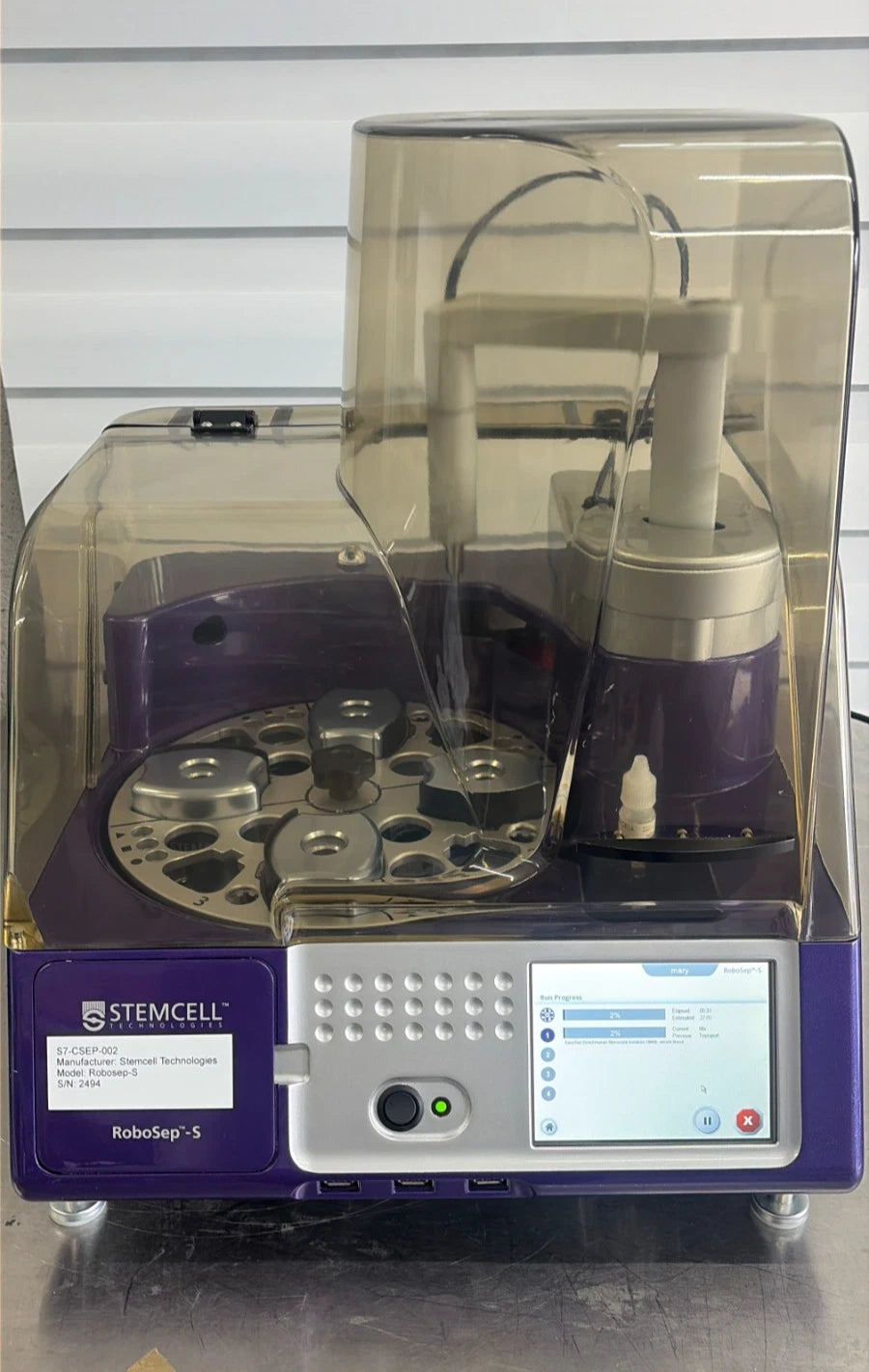 2020 STEMCELL Technologies RoboSep-S Automated Cell Separator Mod. 21000 Tested