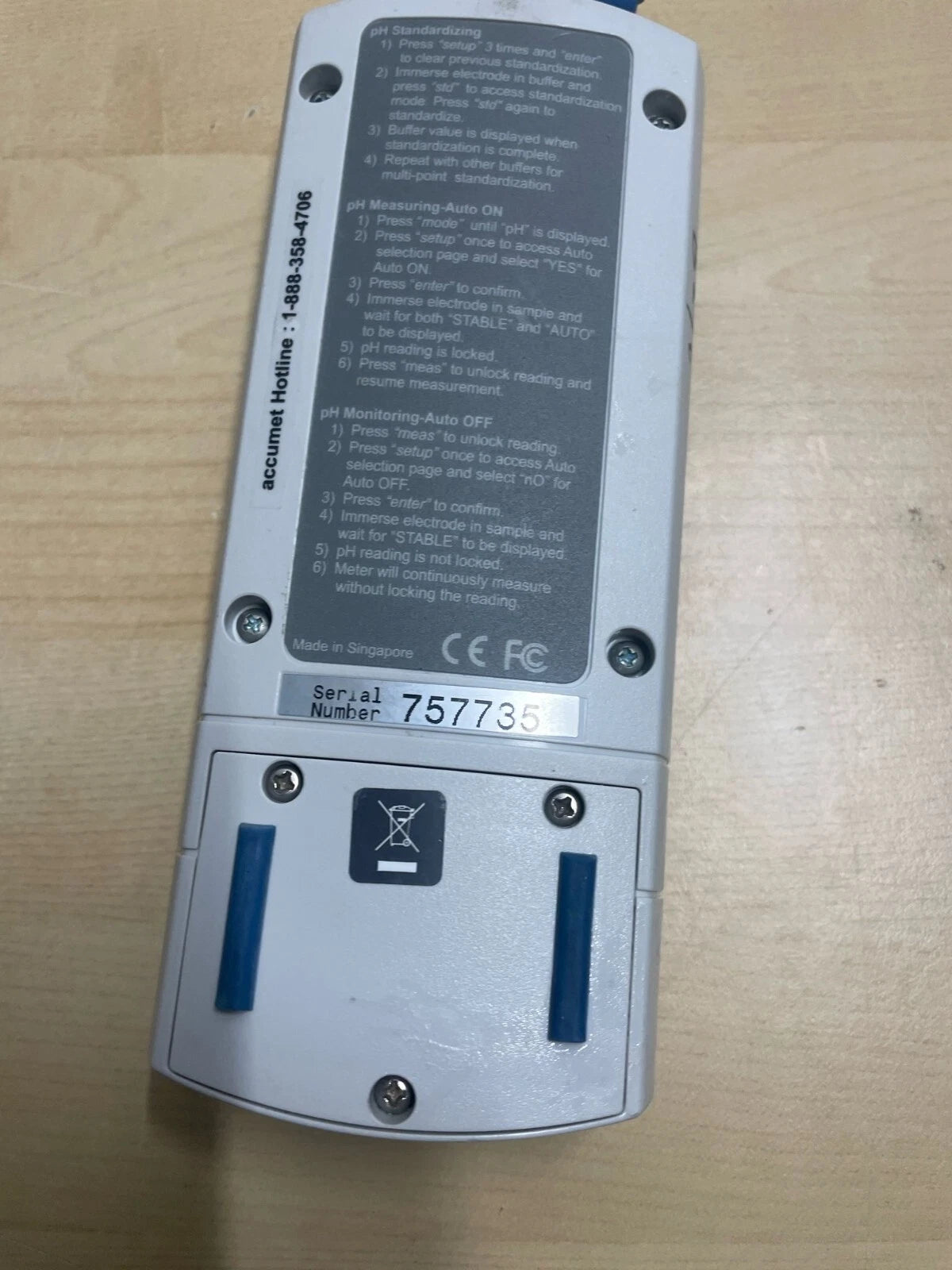 fisher scientific Accumet AP125 portable pH meter