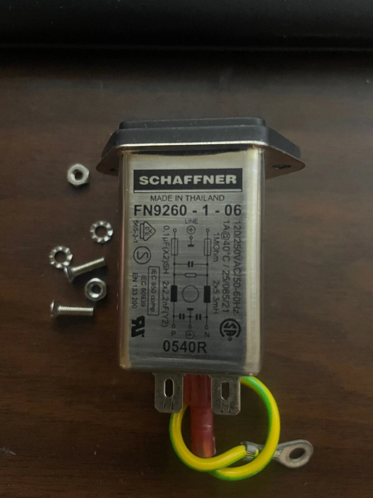 Noise filter Schaffner FN9260-1-06 - Millipore Milli-Q A10 TESTED WORKING