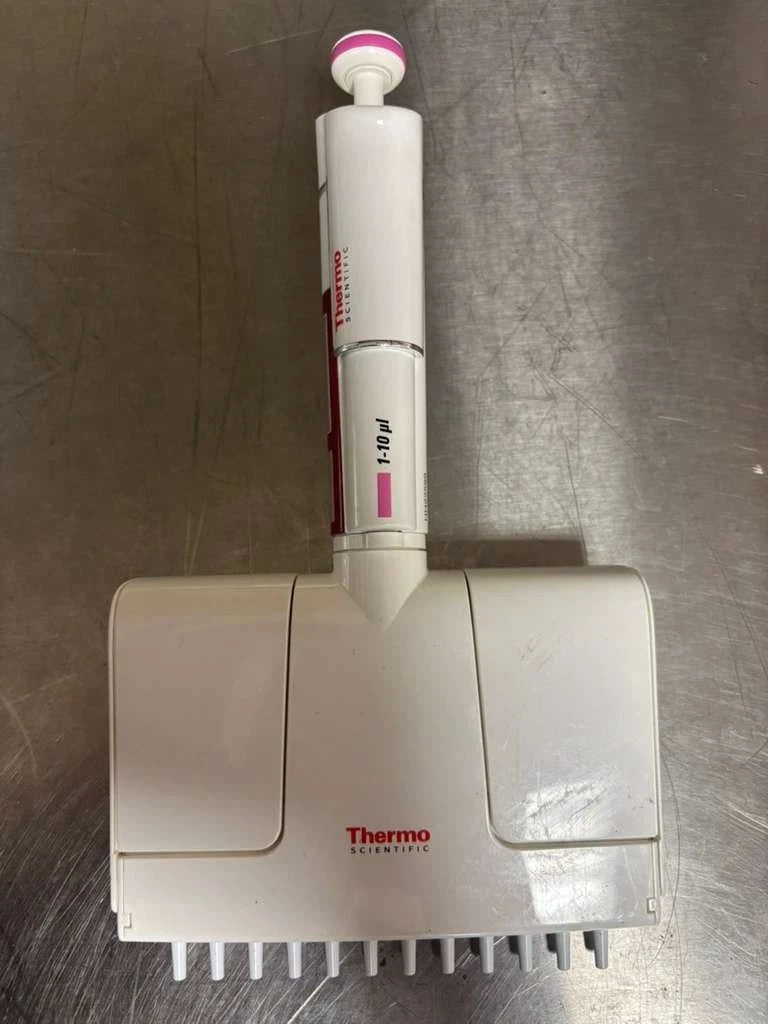 Set of 3 ThermoF1 finnpipette multichannel Pipette 1-10ul 8-12-16 channel