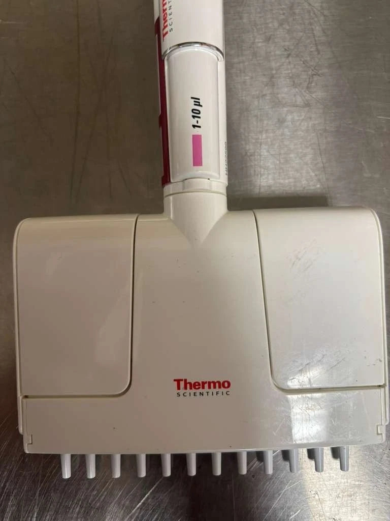 Set of 3 ThermoF1 finnpipette multichannel Pipette 1-10ul 8-12-16 channel