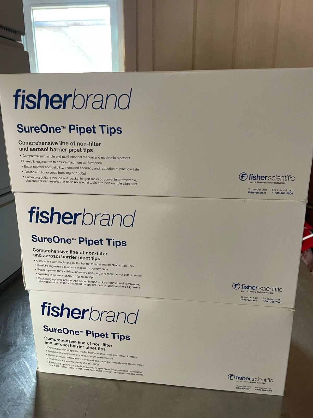 Fisherbrand™ SureOne™ Aerosol Barrier Pipette Tips 02707430 200ul (Lot of 3)