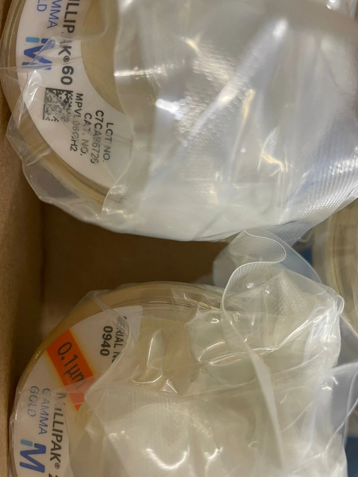 Mix MILLIPORE Sterile Millipak 20 Filter 0.1 µmHB w/bell MPVL02GH2 MPVL06GH2....