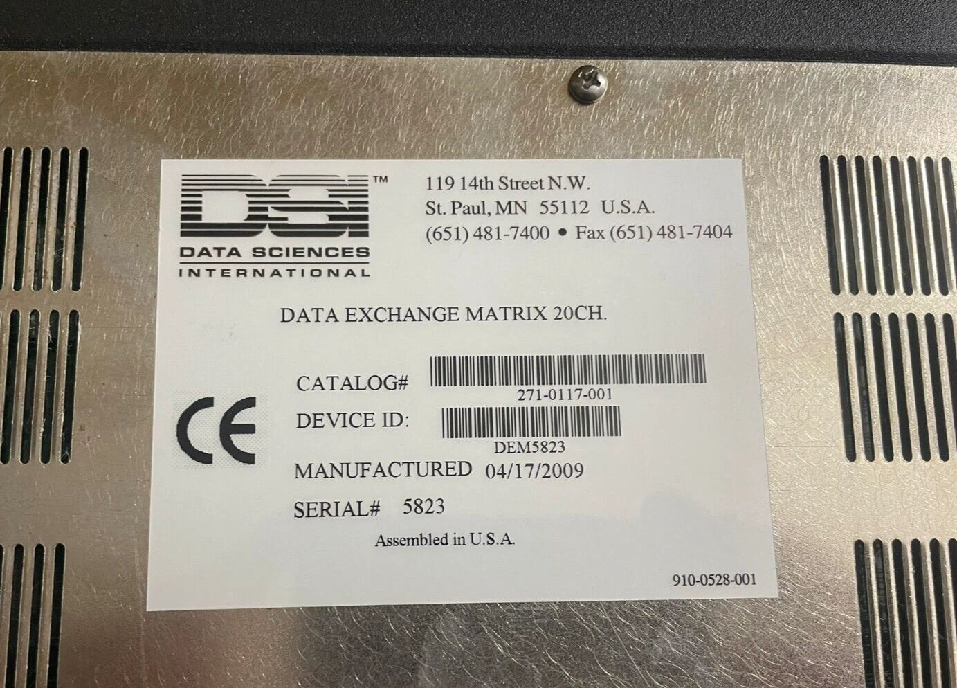 DSI Data Exchange Matrix 20 CH + power supply