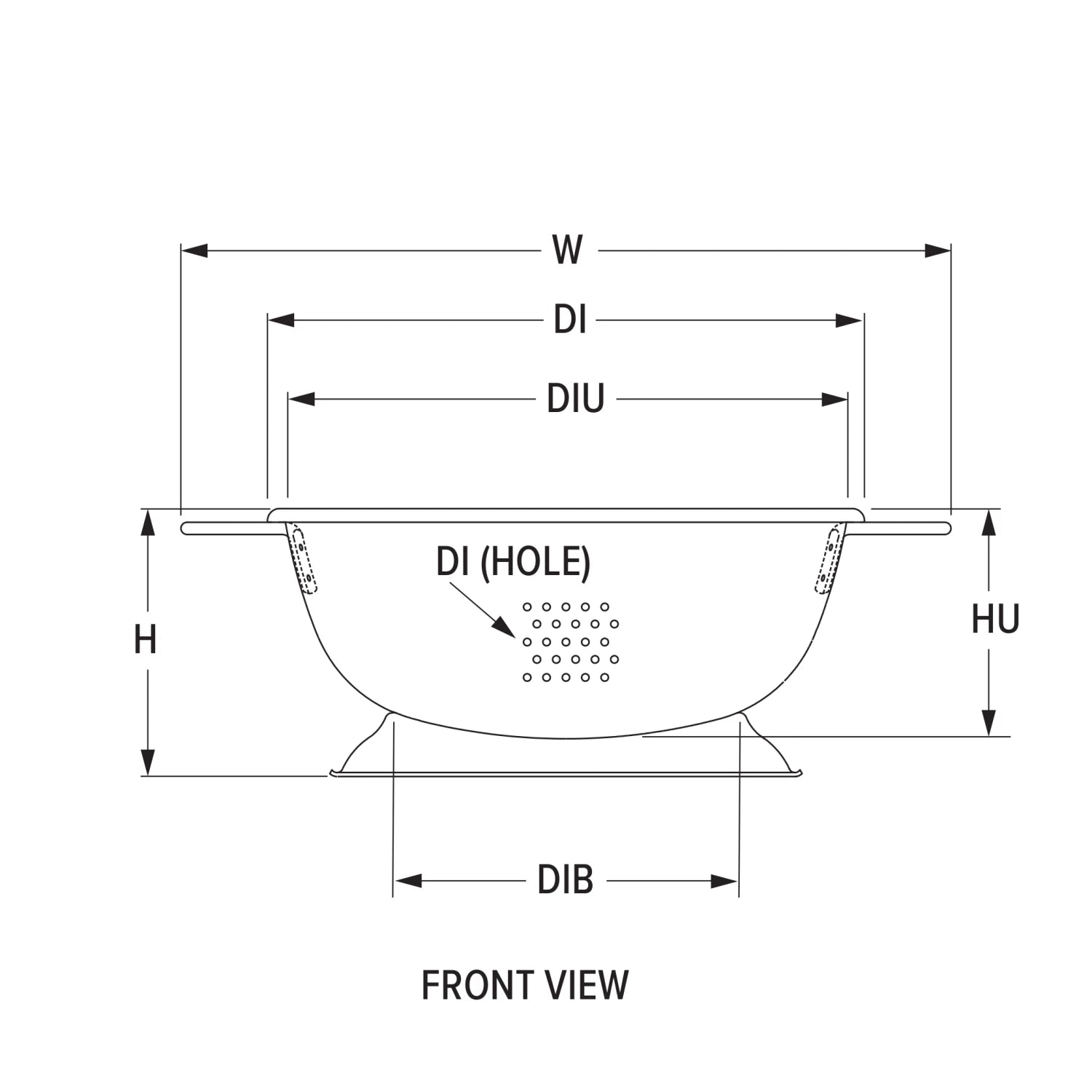 Vollrath 68350 Professional Aluminum Colander, 16 Qt. Capacity, 18 Gauge NEW