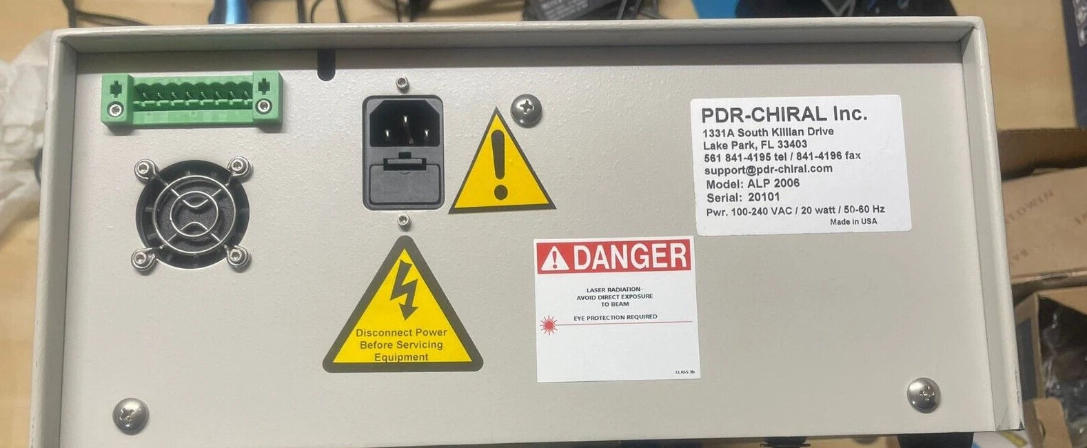 PDR-CHIRAL ADVANCED LASER POLARIMETER ALP2006