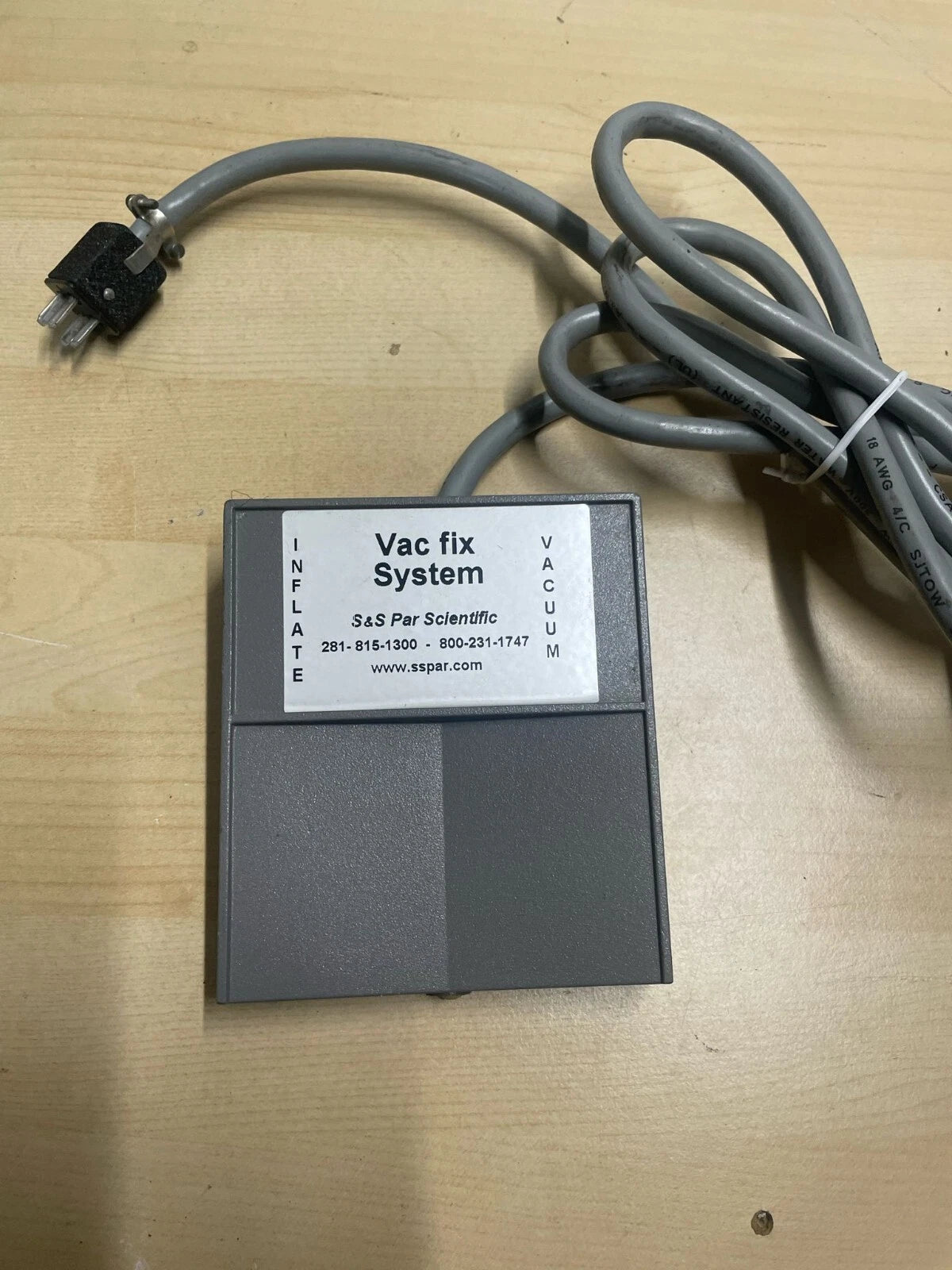 S&S Par Scientific vac fix system foot pedal