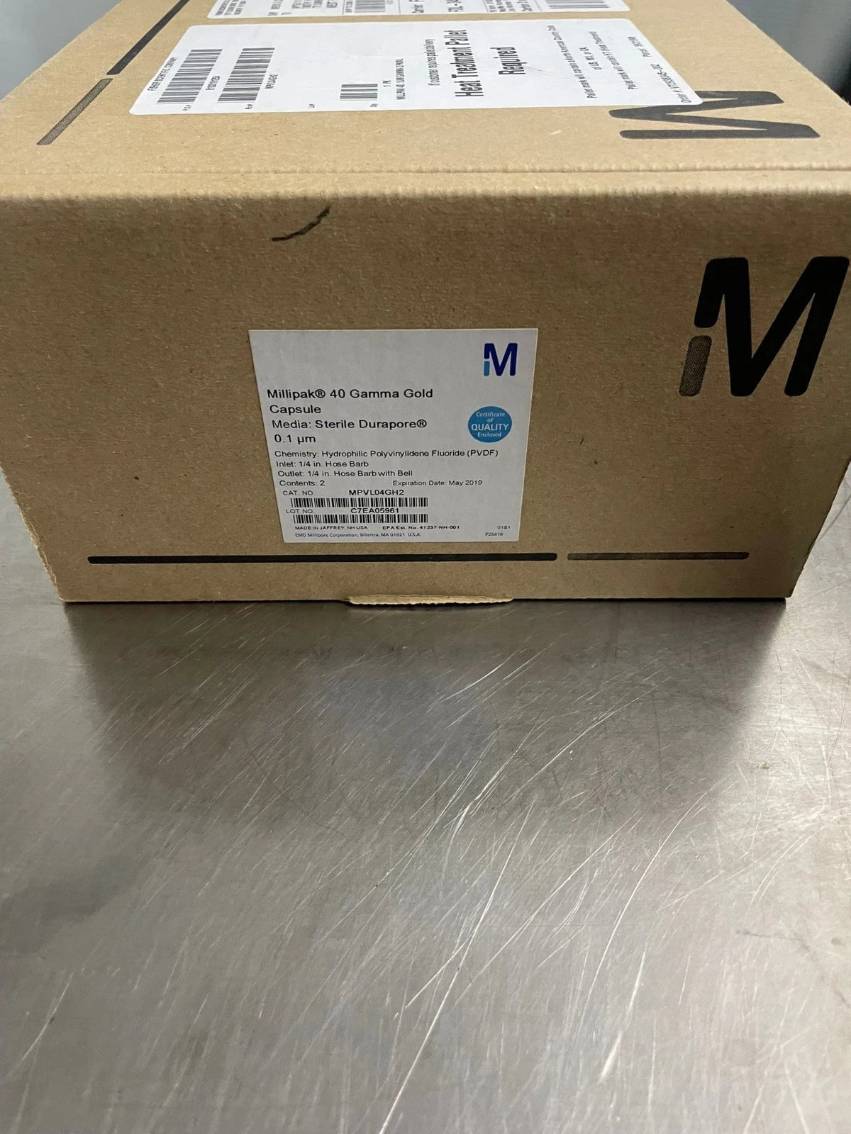 Mix MILLIPORE Sterile Millipak 20 Filter 0.1 µmHB w/bell MPVL02GH2 MPVL06GH2....