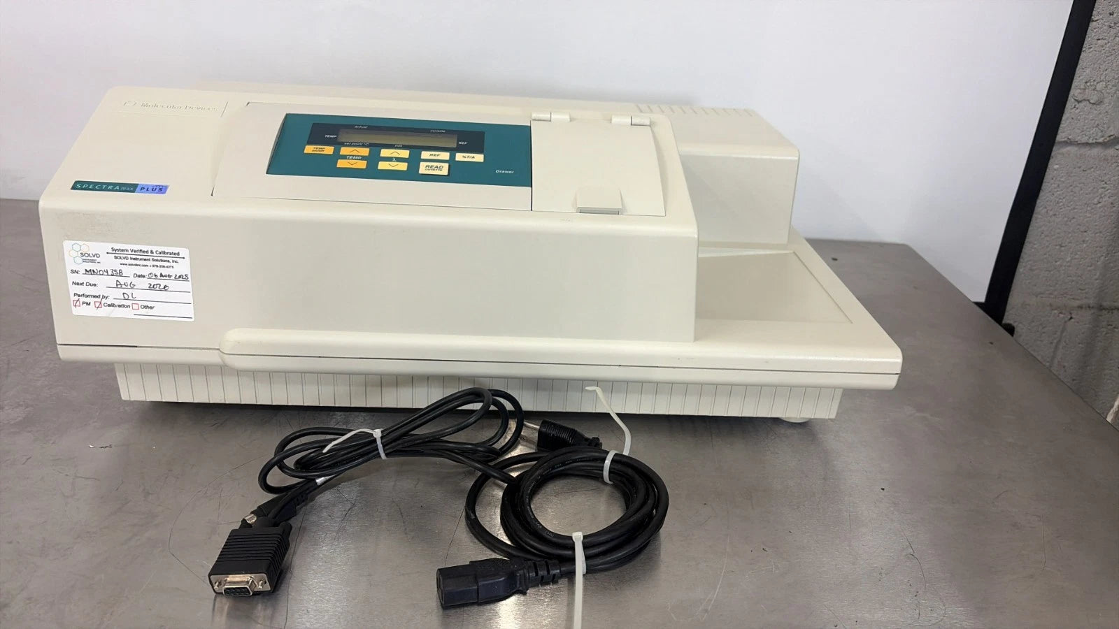 Molecular Devices SpectraMax Plus 384 Microplate Reader Verified Test see Video