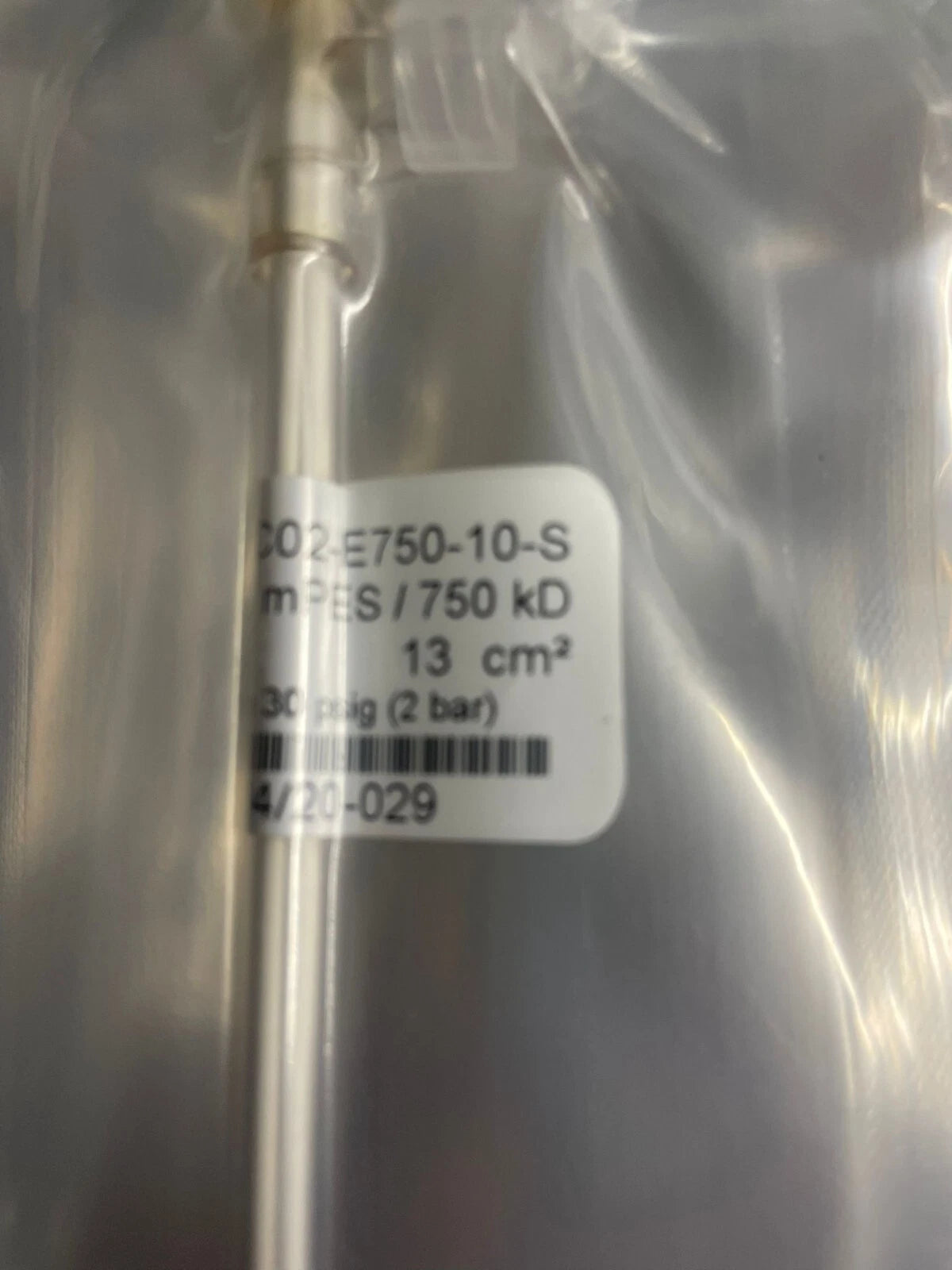 LOT OF 10 MICROKROS 20CM 750KD MPES 1MM STERILE 1/PK Repligen C02-E750-10-S